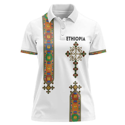 Ethiopia Saba Kemis Women Polo Shirt Lion Of Judah