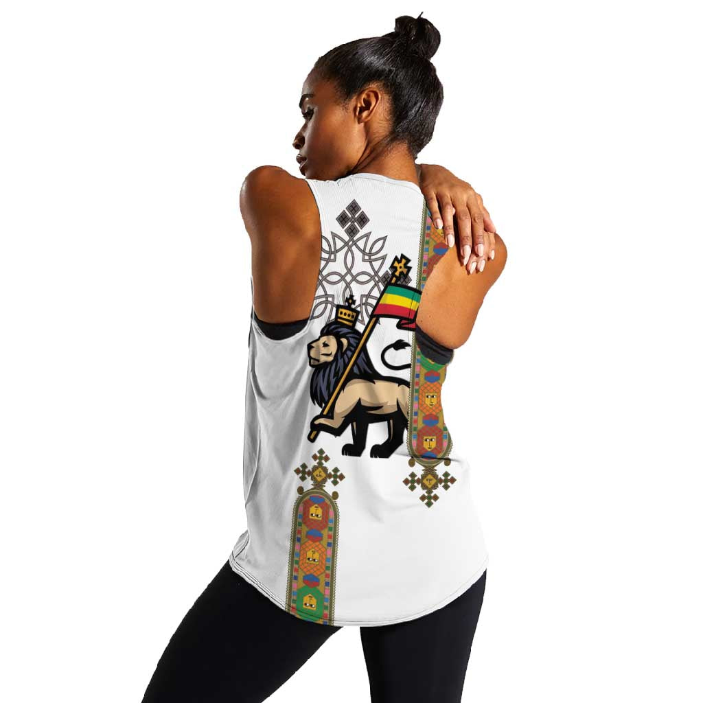 Ethiopia Saba Kemis Women Racerback Tank Lion Of Judah