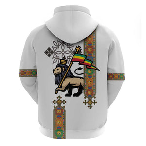 Ethiopia Saba Kemis Zip Hoodie Lion Of Judah