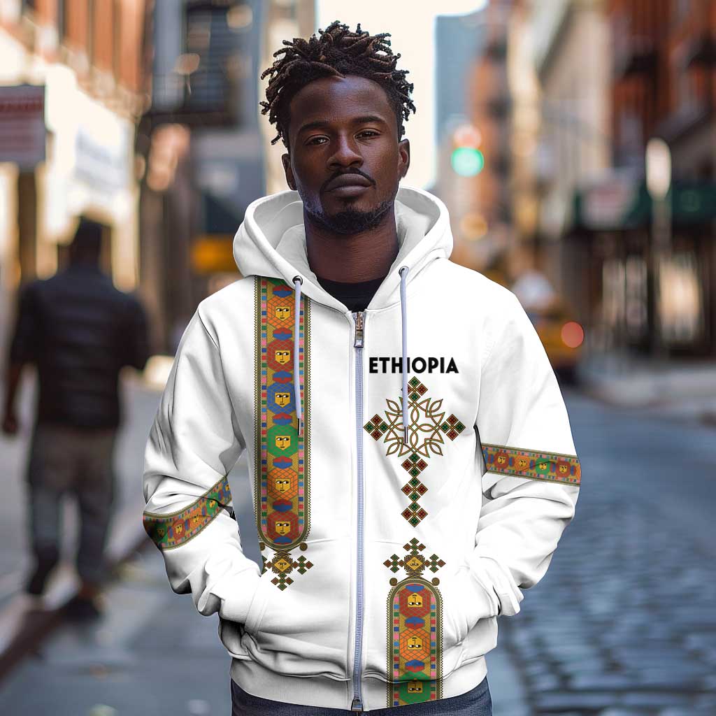 Ethiopia Saba Kemis Zip Hoodie Lion Of Judah