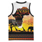 Africa Day Basketball Jersey Safari With Map - African Pattern - African Pride