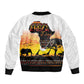 Africa Day Bomber Jacket Safari With Map - African Pattern