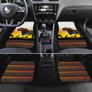 Africa Day Car Mats Safari With Map - African Pattern