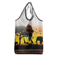 Africa Day Grocery Bag Safari With Map - African Pattern