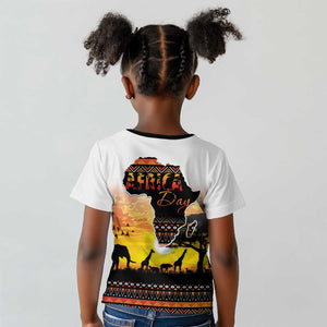 Africa Day Kid T shirt Safari With Map - African Pattern