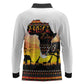 Africa Day Long Sleeve Polo Shirt Safari With Map - African Pattern