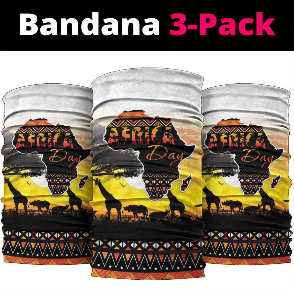 Africa Day Neck Gaiter Safari Map - African Pattern LT15