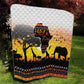 Africa Day Quilt Safari With Map - African Pattern