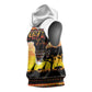 Africa Day Sleeveless Hoodie Safari With Map - African Pattern - African Pride