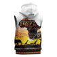 Africa Day Sleeveless Zip Hoodie Safari With Map - African Pattern - African Pride