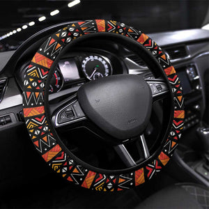 Africa Day Steering Wheel Cover Safari With Map - African Pattern