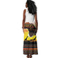 Africa Day Tank Maxi Dress Safari With Map - African Pattern