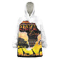 Africa Day Wearable Blanket Hoodie Safari With Map - African Pattern