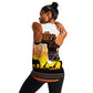 Africa Day Women Racerback Tank Safari With Map - African Pattern