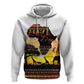 Africa Day Zip Hoodie Safari With Map - African Pattern
