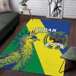 Personalized Sudan Area Rug Coat Of Arms 1956-1970