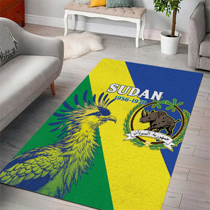 Personalized Sudan Area Rug Coat Of Arms 1956-1970