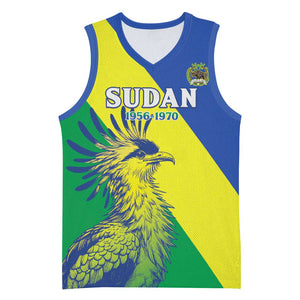 Personalized Sudan Basketball Jersey Coat Of Arms 1956-1970 - African Pride