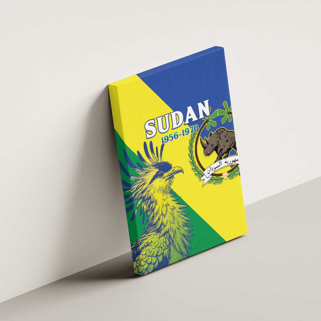 Personalized Sudan Canvas Wall Art Coat Of Arms 1956-1970