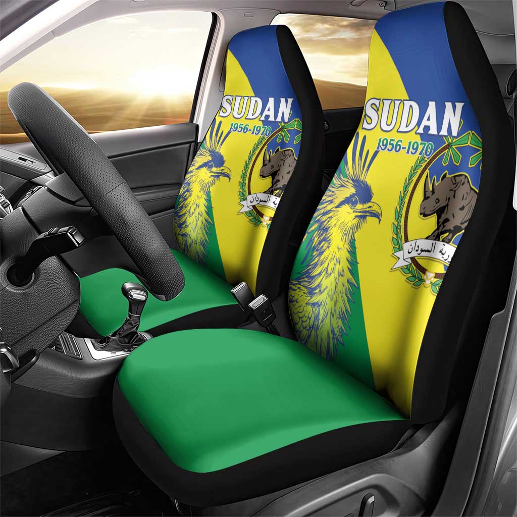 Personalized Sudan Car Seat Cover Coat Of Arms 1956-1970