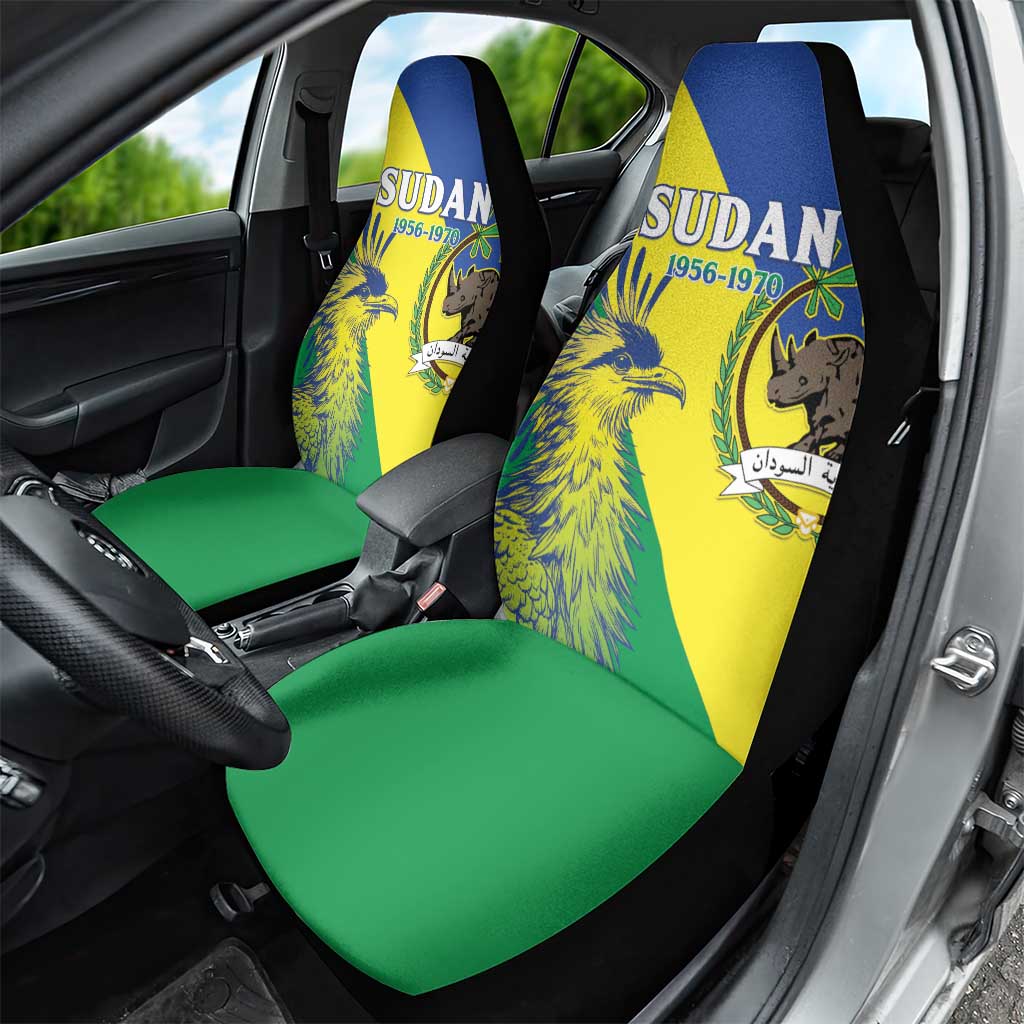 Personalized Sudan Car Seat Cover Coat Of Arms 1956-1970
