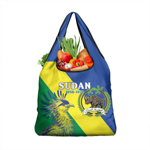 Personalized Sudan Grocery Bag Coat Of Arms 1956-1970