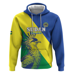 Personalized Sudan Hoodie Coat Of Arms 1956-1970