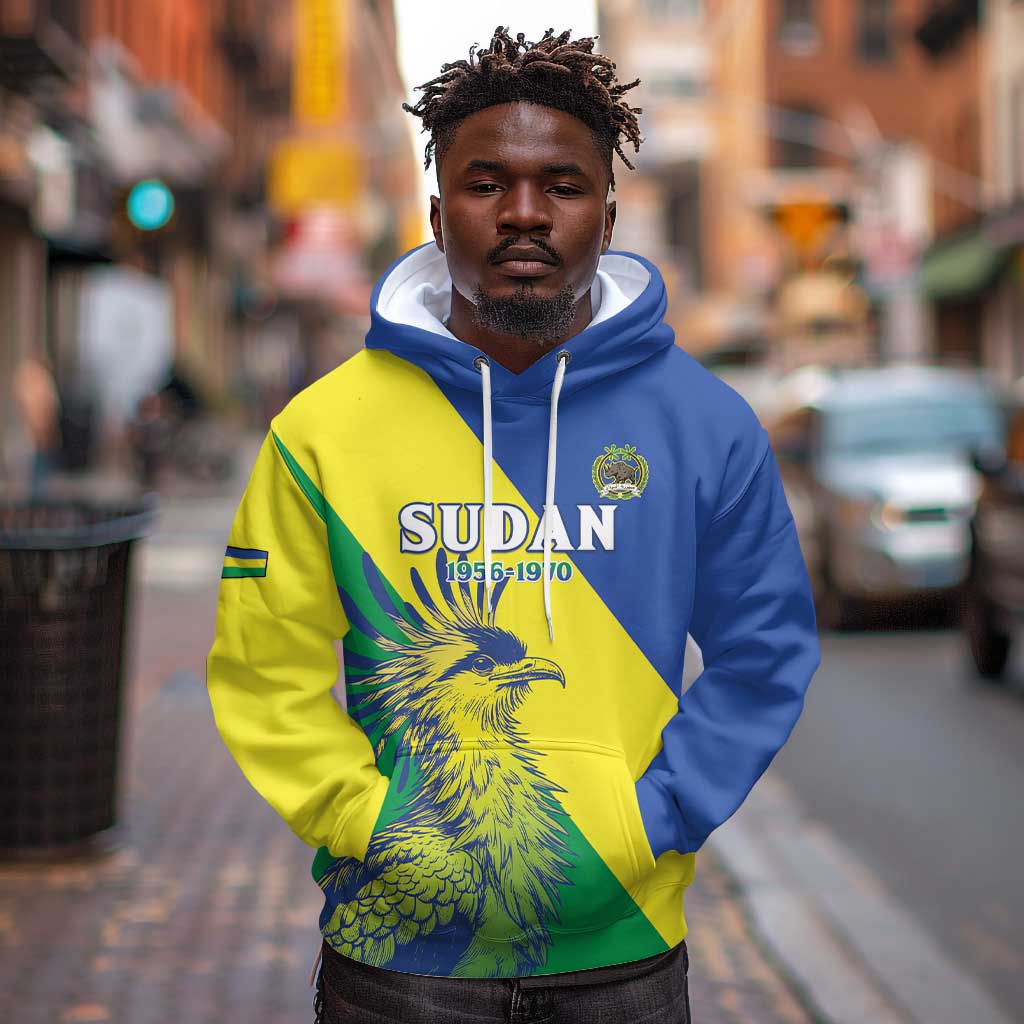 Personalized Sudan Hoodie Coat Of Arms 1956-1970
