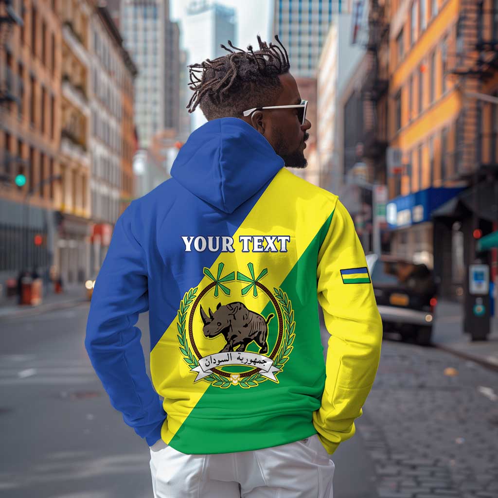 Personalized Sudan Hoodie Coat Of Arms 1956-1970