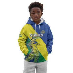 Personalized Sudan Kid Hoodie Coat Of Arms 1956-1970