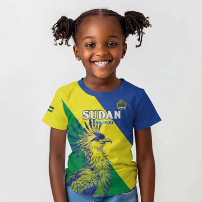 Personalized Sudan Kid T shirt Coat Of Arms 1956-1970
