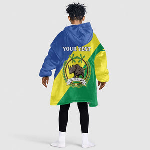 Personalized Sudan Kid Wearable Blanket Hoodie Coat Of Arms 1956-1970