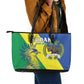 Personalized Sudan Leather Tote Bag Coat Of Arms 1956-1970