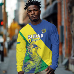 Personalized Sudan Long Sleeve Shirt Coat Of Arms 1956-1970