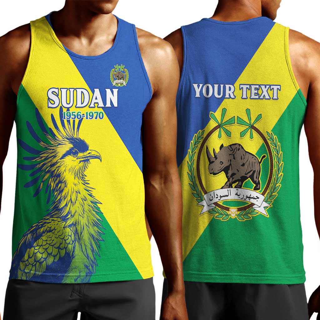 Personalized Sudan Men Tank Top Coat Of Arms 1956-1970