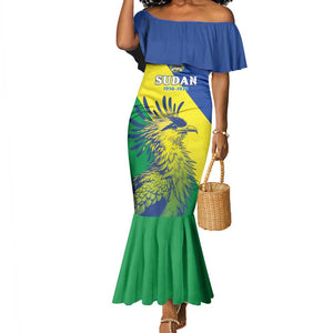 Personalized Sudan Mermaid Dress Coat Of Arms 1956-1970