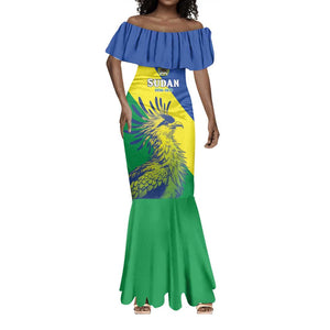 Personalized Sudan Mermaid Dress Coat Of Arms 1956-1970