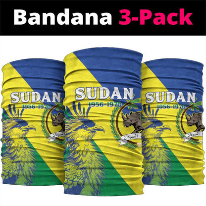 Personalized Sudan Neck Gaiter Coat Of Arms 1956-1970 LT15