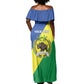 Personalized Sudan Off Shoulder Maxi Dress Coat Of Arms 1956-1970
