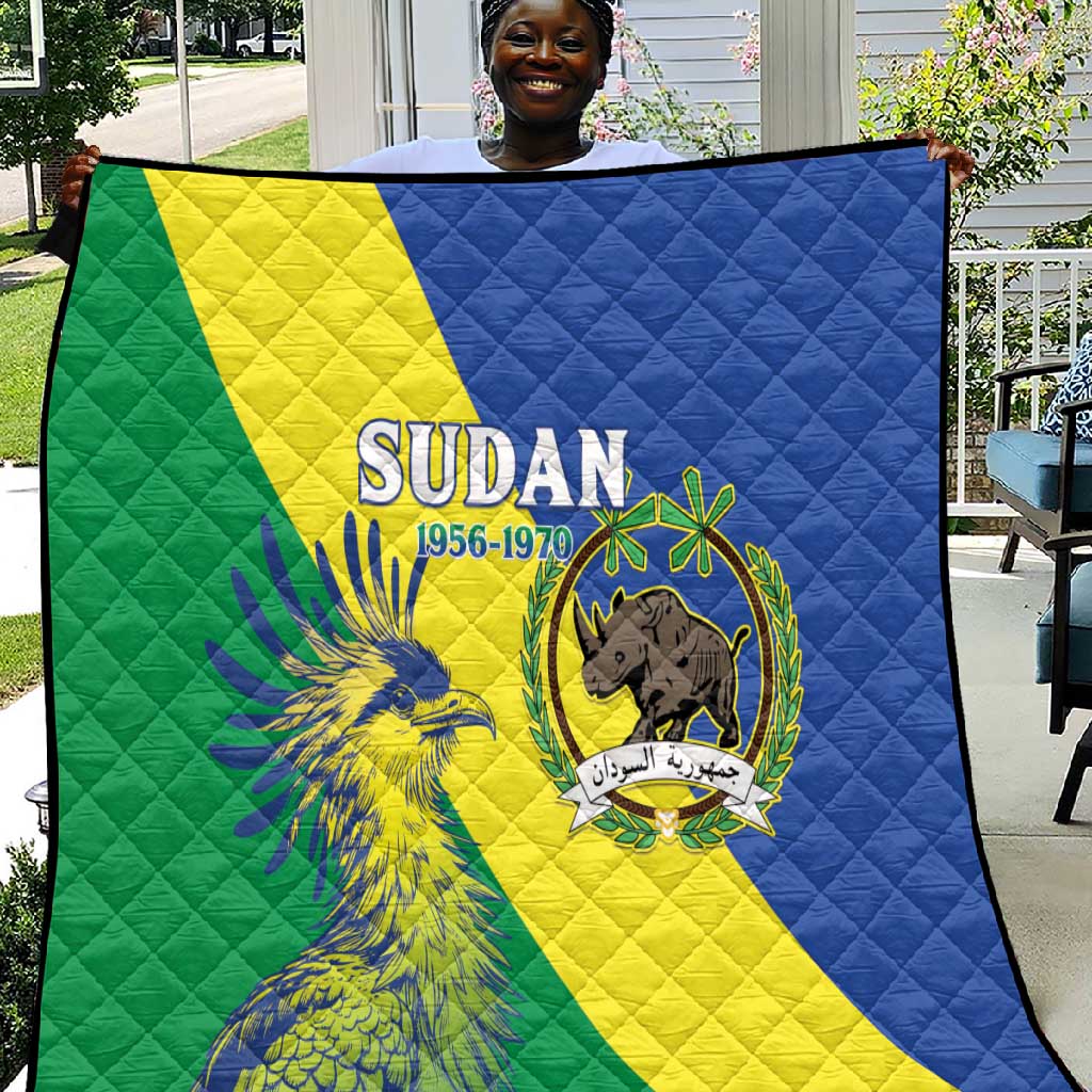 Personalized Sudan Quilt Coat Of Arms 1956-1970
