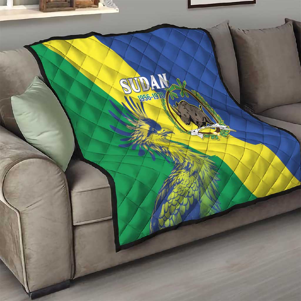 Personalized Sudan Quilt Coat Of Arms 1956-1970