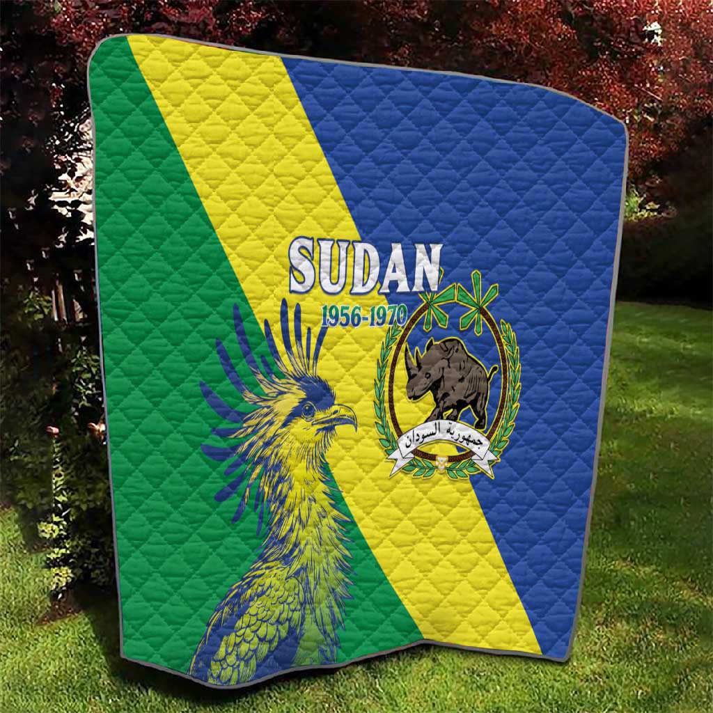 Personalized Sudan Quilt Coat Of Arms 1956-1970