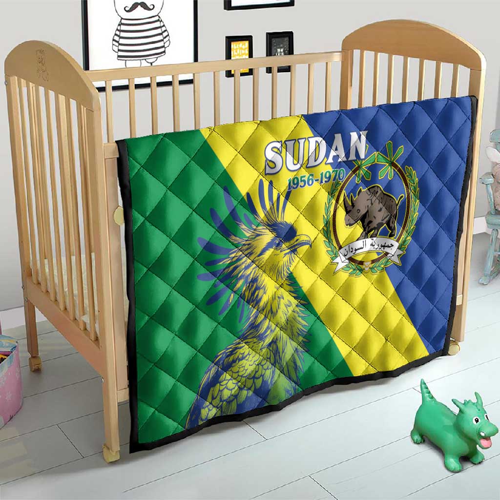 Personalized Sudan Quilt Coat Of Arms 1956-1970
