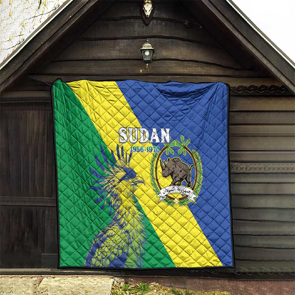 Personalized Sudan Quilt Coat Of Arms 1956-1970