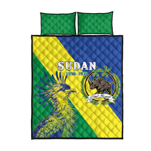 Personalized Sudan Quilt Bed Set Coat Of Arms 1956-1970