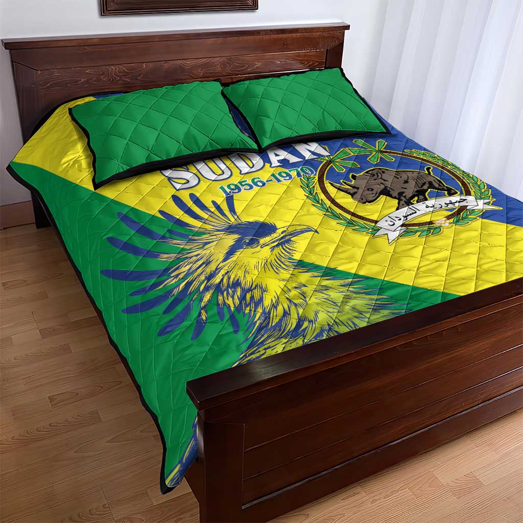 Personalized Sudan Quilt Bed Set Coat Of Arms 1956-1970