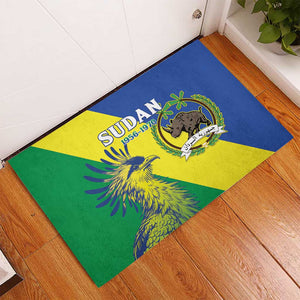 Personalized Sudan Rubber Doormat Coat Of Arms 1956-1970