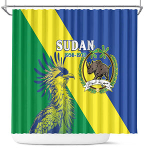 Personalized Sudan Shower Curtain Coat Of Arms 1956-1970