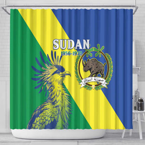 Personalized Sudan Shower Curtain Coat Of Arms 1956-1970