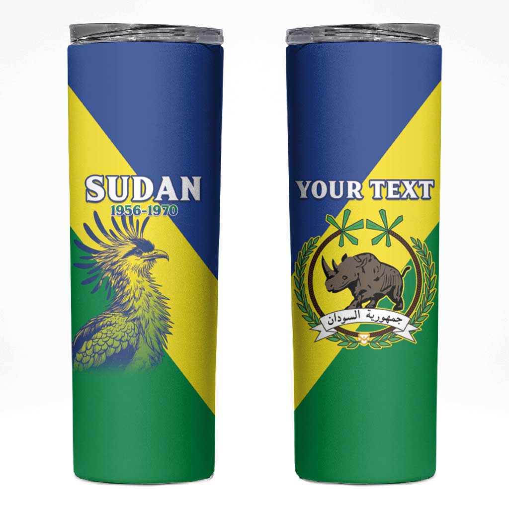 Personalized Sudan Skinny Tumbler Coat Of Arms 1956-1970